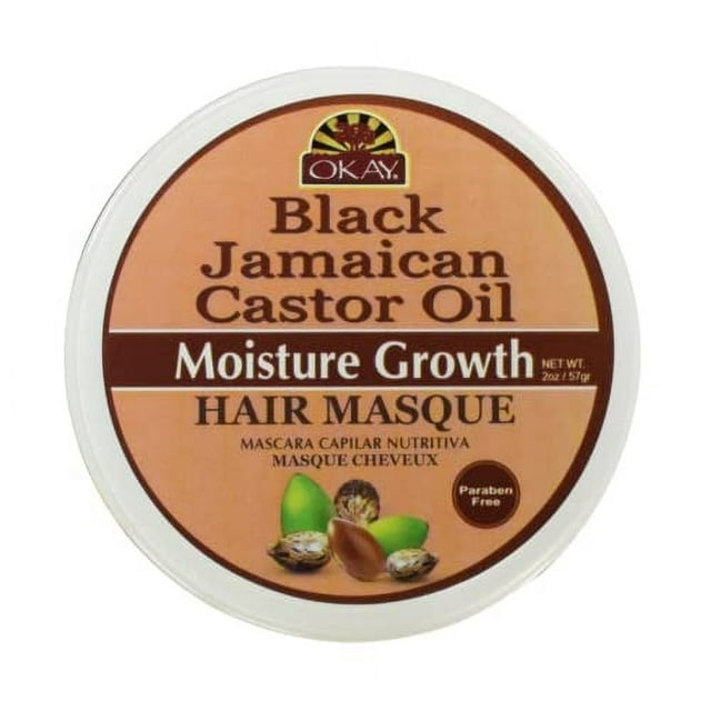 OKAY Black Jamaican Castor Oil Hair Masque For All Hair Types
