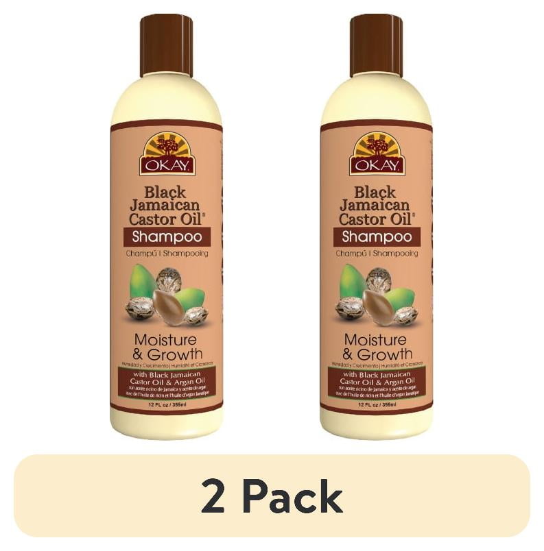 (2 pack) OKAY Black Jamaican Castor Oil Moisture Growth Conditioner