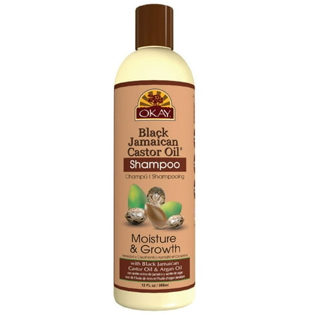 (2 pack) Okay Pure Naturals Black Jamaican Castor Oil Moisture Growth Conditioner for Hair Growth and Hydration, 12oz