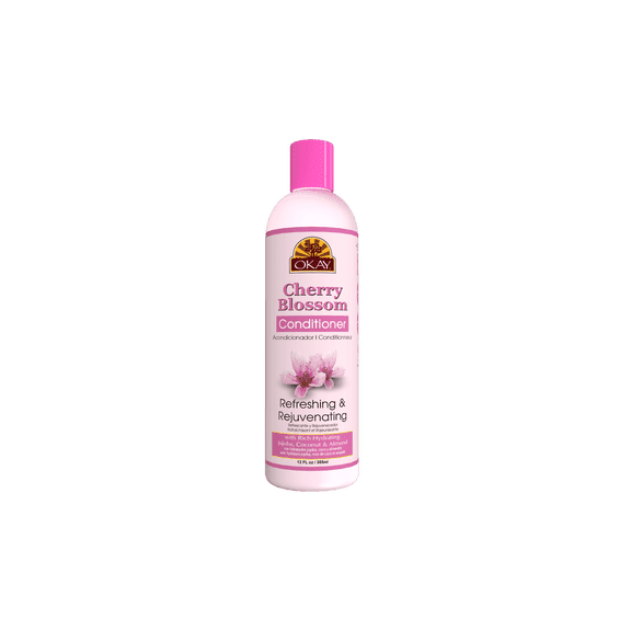 OKAY Cherry Blossom Refreshing Rejuvenating Conditioner 12 oz Sulfate-Silicone-Paraben Free Nourishing & Revitalizing Hair Conditioner for All Hair Types
