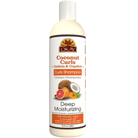 OKAY COCONUT GARDENIA and GRAPEFRUIT CURL SHAMPOO 12.oz / 355ml