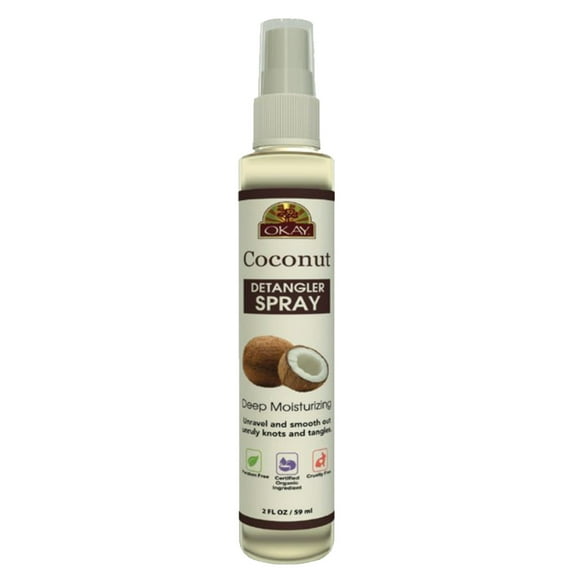 OKAY Coconut Detangler Spray - 2 oz / 59 ml