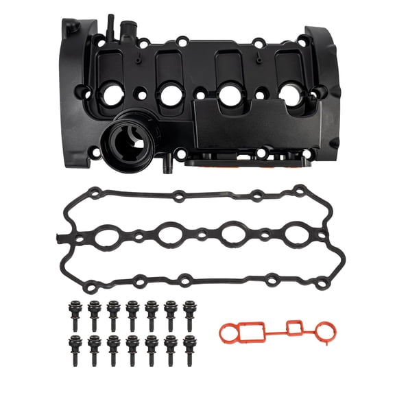OKAY MOTOR 06F103469F Engine Valve Cover w/Gasket for 2006-2011 Audi A3 TT TTS 2006-2013 Volkswagen Eos Golf GTI Jetta Passat 2.0L 06F103469G 06F-103-469-K