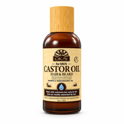 OKAY Men Castor Oil Beard & Hair Growth Oil Lightweight – Moisturizing & Growth-Stimulating Grooming Oil, Silicone & Paraben-Free, All Hair & Beard Types, 4 oz / 118 ml