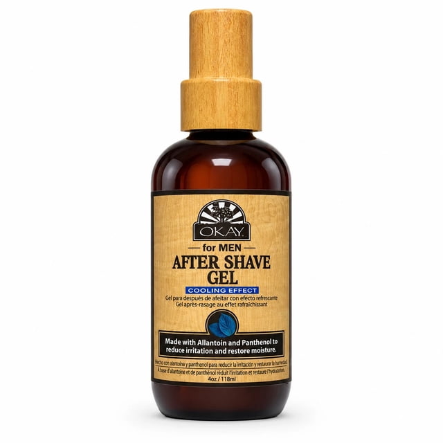 Okay Pure Naturals For Men After Shave Gel with Cooling Effect, 4 oz ...