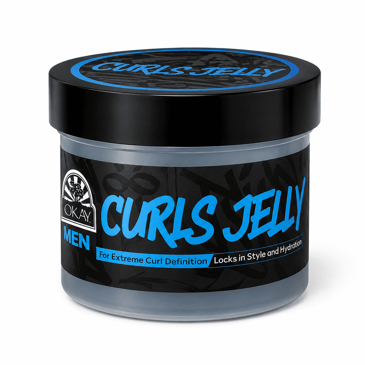 OKAY Men's Curl Jelly Styling Hair Gel, Curl Definer and Enhancer