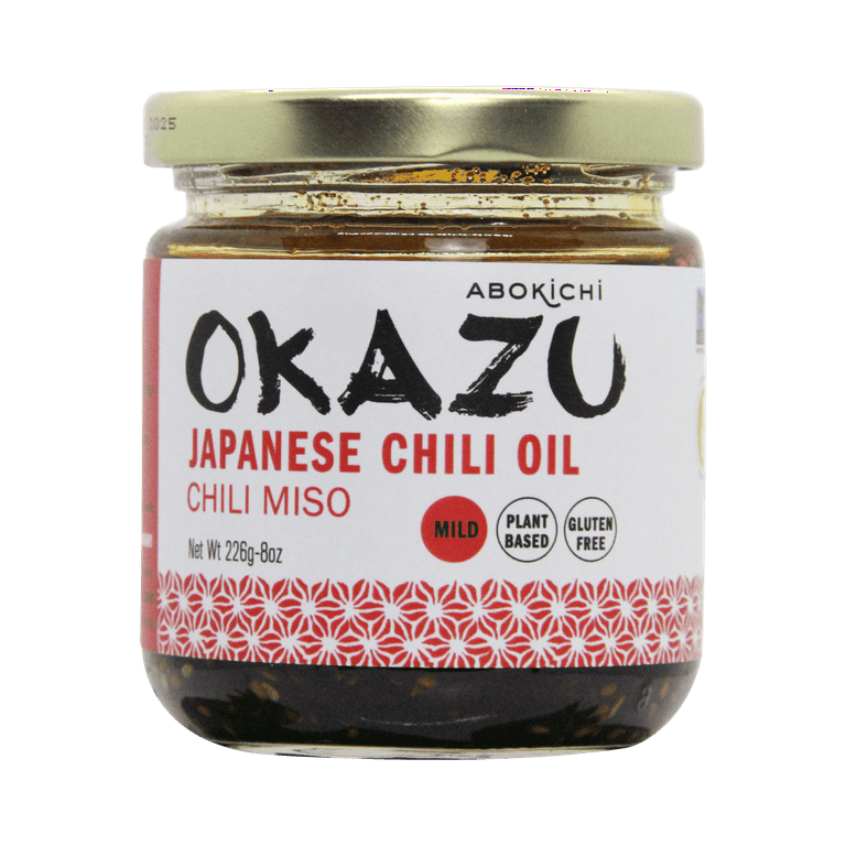 okazu。 OKAZU Japanese Chili Miso Oil 8oz- Made in North America by