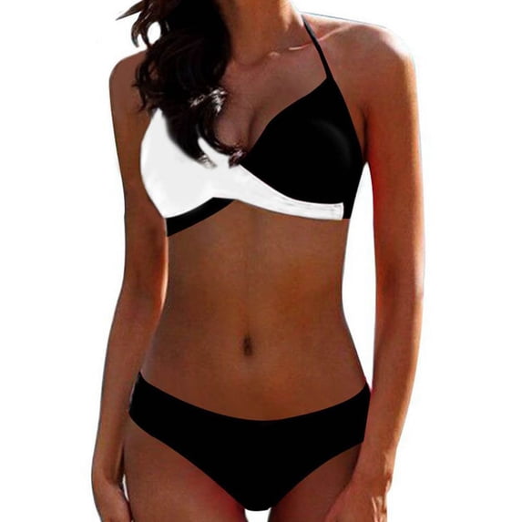 OKBOP Bikinis,Bikinis Fashion Sexy Patchwork Split Couples Matching Swimsuits Summer Clearance