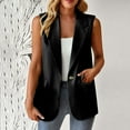 thumbnail image 1 of OKBOP Blazer Jacket velvet jackets for women Solid Suit Single-Breasted Open Front Relaxed Fit Winter Jacket Clearance Black, 1 of 6