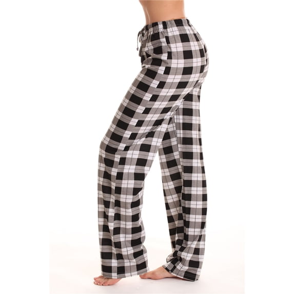 OKBOP Christmas Pants Women,Home Casual Loose Plaid Trousers Sleep Comfortable Pants for Women