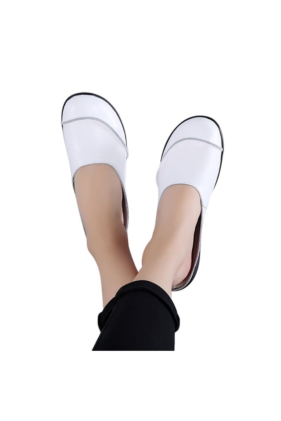 Flat Sandals for Women Slide Closed Toe Comfort Sandals Cute Casual Non-Slip Shoes