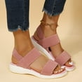thumbnail image 1 of OKBOP Footbed Wedge Sandals for Women Open Toe Platform Sandals Casual Wedding Ankle Strap Shoes, 1 of 7