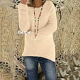 thumbnail image 1 of OKBOP Girls' Tops,Tees & Blouses,Fashion O-Neck Loose Plush Solid Color Long Sleeves Sweater T-Shirt Green Blouses For Women White Button Up Shirt Women, 1 of 4