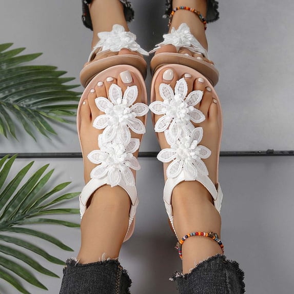 OKBOP Gladiator Gladiator Sandals for Women Open Toe Beach Sandals Casual Cute Shoes Decorations
