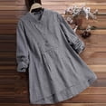 thumbnail image 1 of OKBOP Halloween Scrub Tops Women,Long Sleeve Loose Button Plaid Shirt Ladies Casual T-Shirt Womens White Blouse Crewneck Sweatshirts, 1 of 4