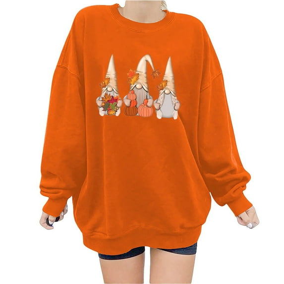 OKBOP Long Sleeve Crop Tops For Women,Fashion Autumn Printed Loose Long Sleeve Round Neck Casual Pullover Sweatershirt Victorian Blouse Womens Sweatshirts