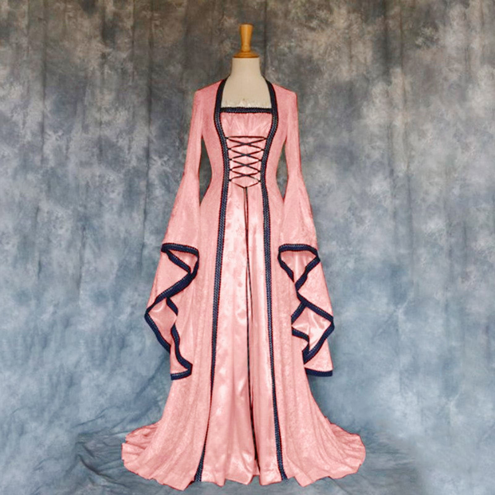 medieval pink dress Pastel Crystal Princess Renaissance Ball Gown Skirt with Corset Corset Only / Custom Made hourglass shape Medieval Pink Royal Dress Medieval