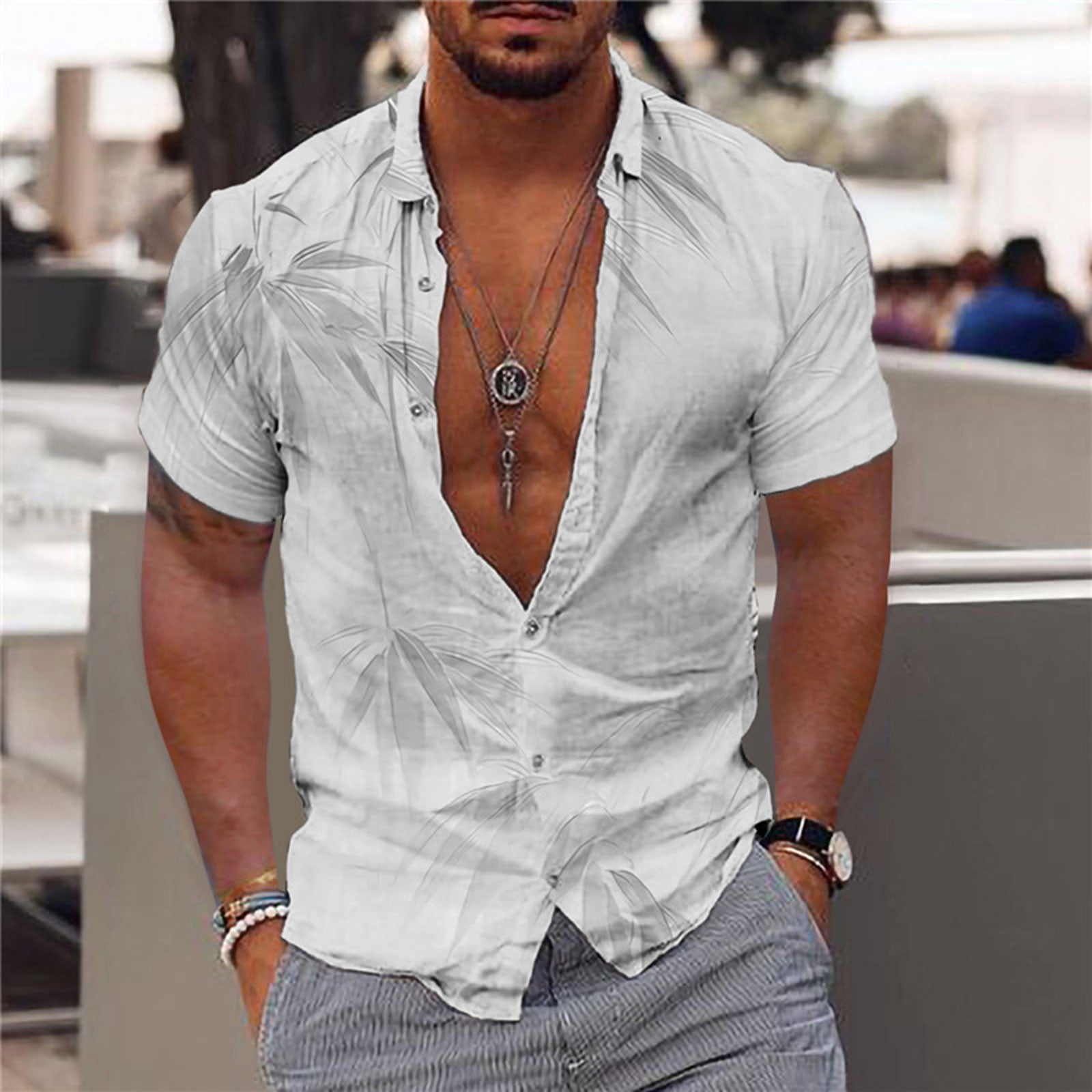 custom printed button shirts
