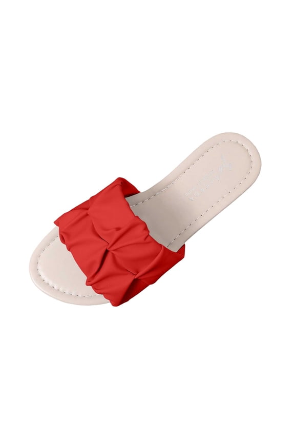 Open Toe Sandals Slide Slide Square Toe flat sandals for women Flat Arch Flat Heel flat sandals for women Stability Slip-Resistant Flatform