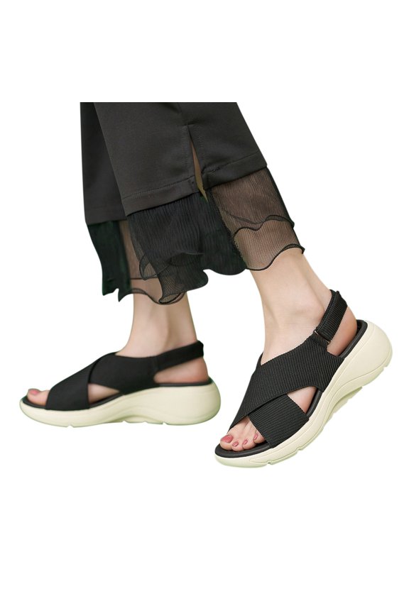 Orthopedic Sandals for Women Open Toe Footbed Wedge Sandals Casual Wedding Non-Slip Arch Support Shoes