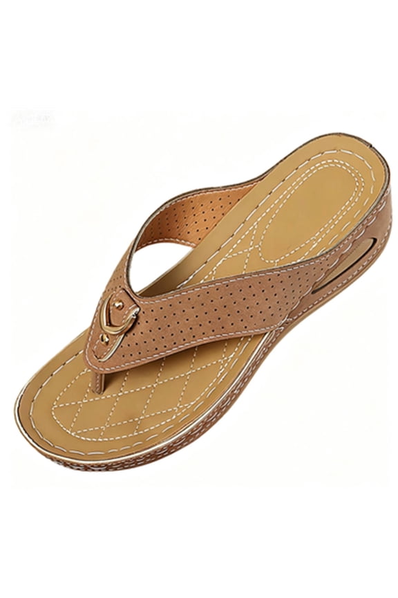Slide Sandals Flip flops for women Arch Support Open Toe Slingback Medium Arch Stability Arch Support Platform Mid Heel wedge sandals