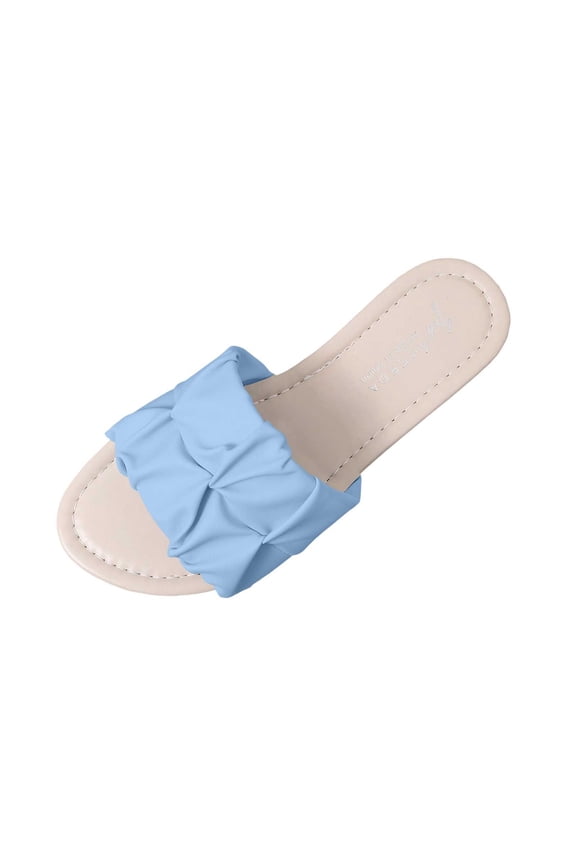 Square Toe Sandals Slide flat sandals for women Slide Open Toe Flat Arch Flat Heel Stability Slip-Resistant Flatform flat sandals for women