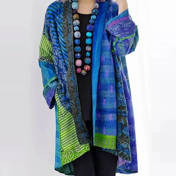 OKBOP Sweater for Women,Women Fashion Casual Boho Print Shirt Winter Coat Loose Long Sleeve Cardigan Pocket Top