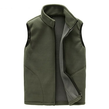 OKBOP Sweaters for Men,Men Couples Zip Outdoor Winter Warm Sport Vest Sleeveless Pockets Jacket Winter Coat Cardigan Men