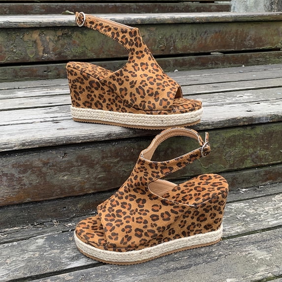 OKBOP Wedge Sandals for Women Open Toe Espadrilles Platform Sandals Casual Pool Ankle Strap Shoes