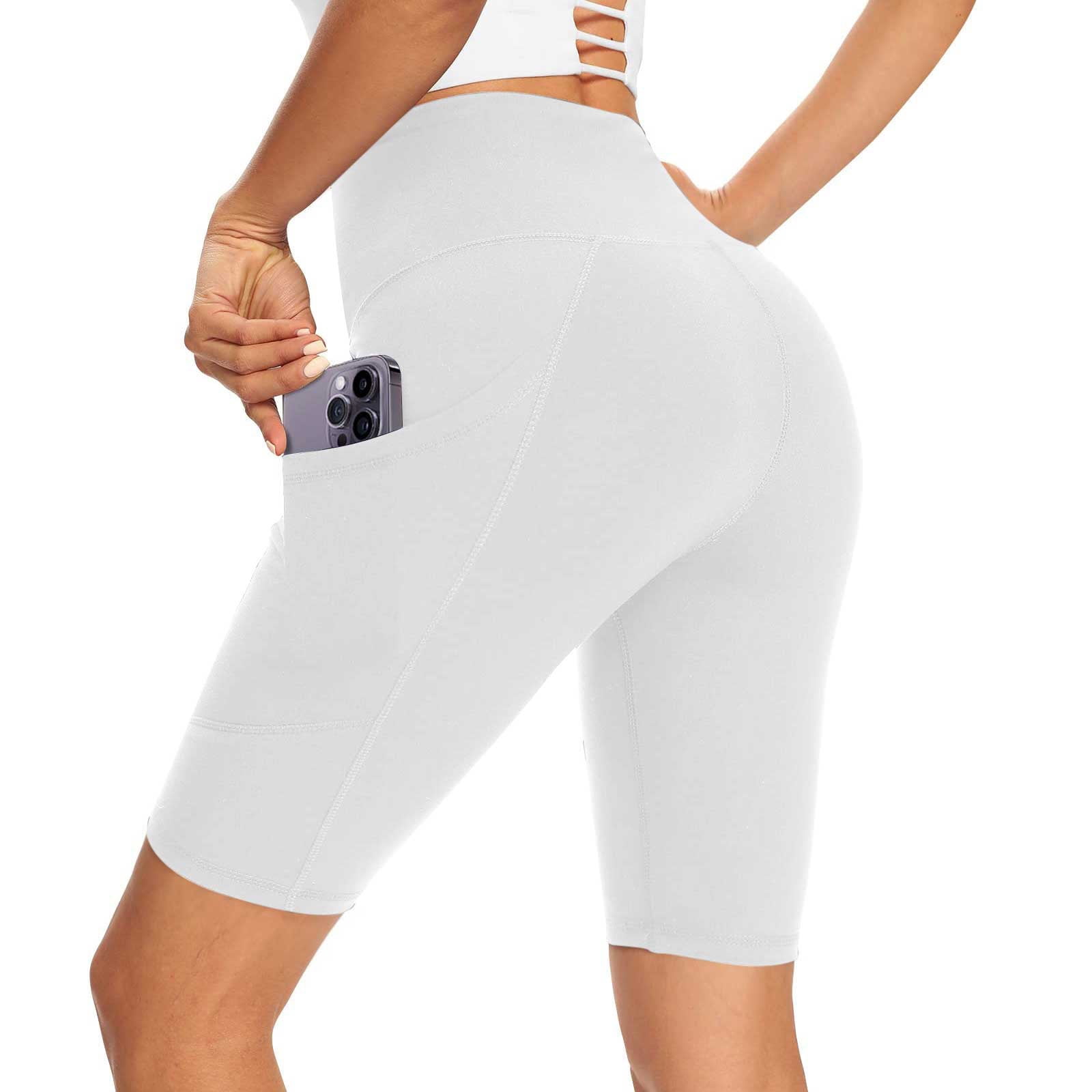 Side white sports yoga bottoming shorts