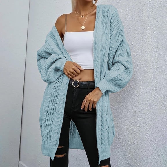 OKBOP Women'S Tops,Tees & Blouses,Casual Solid Knitting Loose Cable Long Sleeve V-Neck Sweaters Chiffon Blouses for Women Purple Sweatshirt