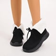 OKBOP Women's Faux Suede Ankle Booties Lace Up Round Toe Fold Over Faux ...
