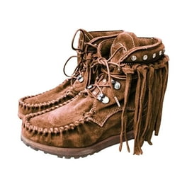Womens wide width moccasin boots best sale