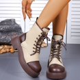 thumbnail image 1 of OKBOP Women's Hiking Boots Round Toe Lace-Up Slip-Resistant Chunky Heel Brown Stylish Women's Boots Sizes 42, 1 of 5
