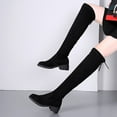 thumbnail image 1 of OKBOP Women's Low-Heeled Knee High Boots-Rain Christmas Boots Women Winter Dress Shoes for Women Warm Vintage Womens Boots, 1 of 9