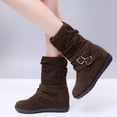 thumbnail image 1 of OKBOP Women's Low-heeled Ankle Boots-Christmas Hiking Women Hiking Boots Winter Dress Shoes for Women Warm Fashion Womens Boots Clearance, 1 of 5