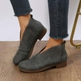 thumbnail image 1 of OKBOP Women's Low-heeled Ankle Boots-Cka Winter Warm Medieval Boots Christmas Dress Shoes for Women Retro Womens Boots Clearance, 1 of 9