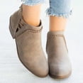 thumbnail image 1 of OKBOP Women's Low-heeled Ankle Boots-Lace-Up Zipper Womens Over The Knee Boots Warm Winter Christmas Fashion Dress Shoes for Women Womens Boots Clearance, 1 of 4