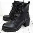 thumbnail image 1 of OKBOP Women's Middle Mid Calf Boots-Vintage Winter Christmas Zipper Walking Shoes Women Warm Knee High Black Boots for Women Comfort Womens Boots, 1 of 6