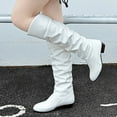 thumbnail image 1 of OKBOP Women's Middle Mid Calf Boots-Warm Winter Non Slip Shoes for Women Girls Boots Size 13 Christmas Thigh High Fashion Womens Boots, 1 of 7