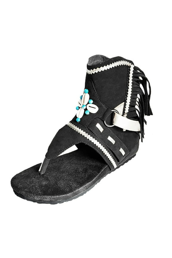 Women's Sandals-Christmas Winter Lace-Up Non Slip Shoes for Women Fashion Warm High Heel Boots Womens Boots