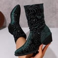 Up Blocker OKBOP Women's Slouch Ankle Boots Zip-Up Block Low Heel Round Toe Party ...