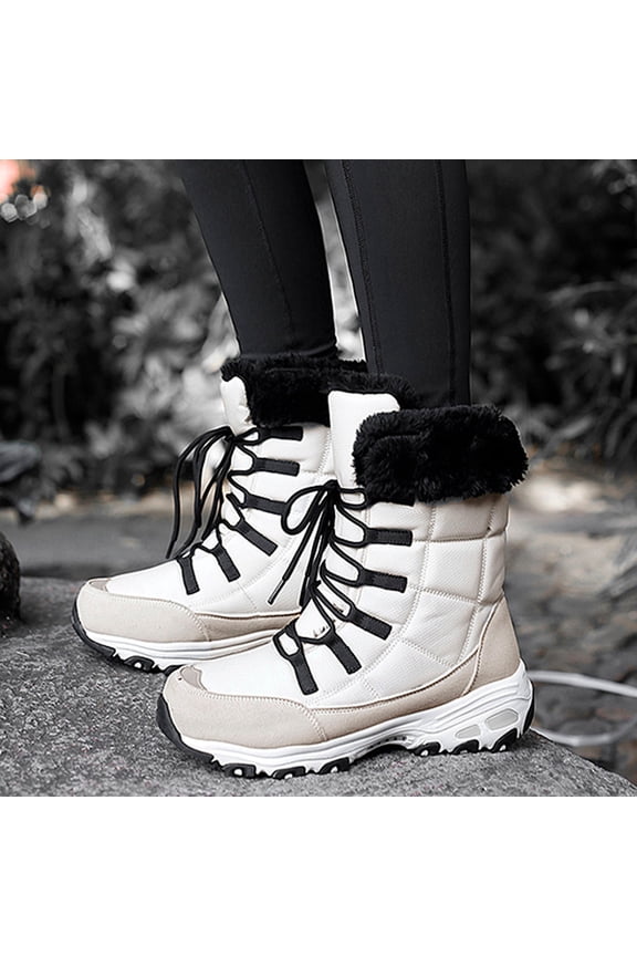 Women's Snow Boots-Dress Shoes for Women Christmas Mini Boots Women Fashion Warm Winter Comfort Womens Boots Clearance