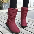 thumbnail image 1 of OKBOP Women's Snow Boots-Fashion Dress Shoes for Women Slouch Pirate Boots Christmas Warm Winter Womens Boots, 1 of 5