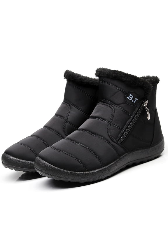 Women's Snow Boots-Non Slip Shoes for Women Winter Fashion Platform Boots Christmas Warm Rain Womens Boots Clearance