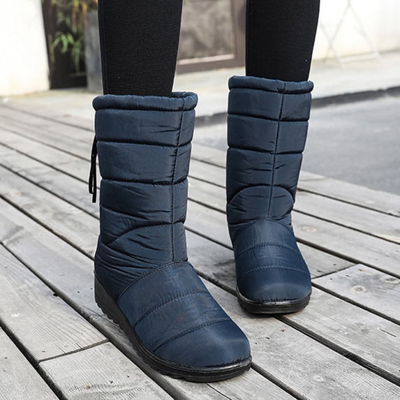 OKBOP Women's Snow Boots-Winter Fashion Warm Rainboots Boots Women Chelsea Dress Shoes for Women Christmas Womens Boots Clearance