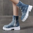 thumbnail image 1 of OKBOP Women's Wedges Mid Calf Boots-Comfort Christmas Boots Winter Womens Shoes Retro Warm Womens Boots Clearance, 1 of 5