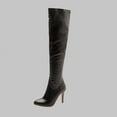 thumbnail image 1 of OKBOP Womens High Heels Over-The-Knee Boots-Christmas Thigh High Knee High Boots Women Fashion Winter Boots for Women Clearance Black, 1 of 5