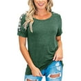 thumbnail image 1 of OKBOP Womens Long Sleeve Tops,Fashion Leopard O-Neck Short Sleeve Pullover Shirt S Blouses for Women Business Casual Shirt, 1 of 9