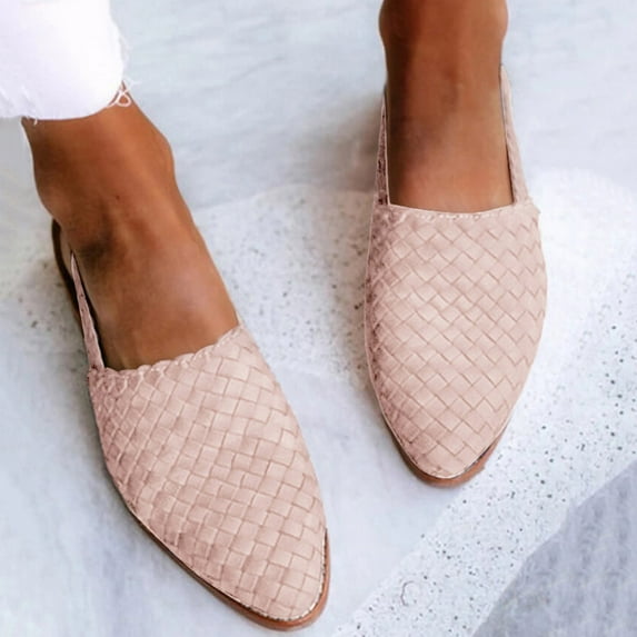 OKBOP Womens Sandals,Summer Fashion Slide Flat Comfort Beach Slipper,New Arrivals Trendy Sandals for Women Clearance